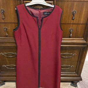 Red sheath dress
